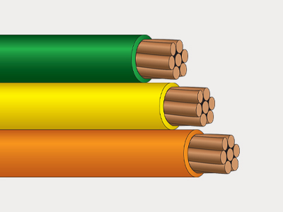 Green, Yellow, and Orange Single Conductors