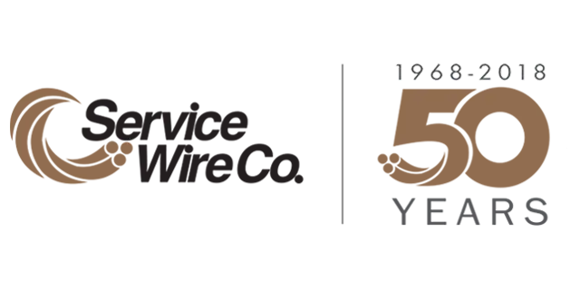 Service Wire 50th Anniversary Logo