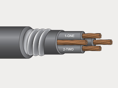 XHHW-2 or RW90 Teck90 3 Conductor